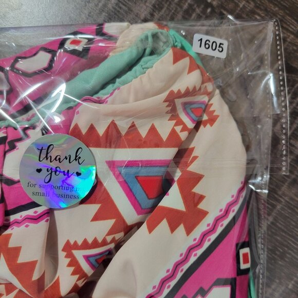 Auditions Womens Strapless Mini‎ Dress S Aztec Tribal Print Made in USA Vintage - Picture 7 of 7